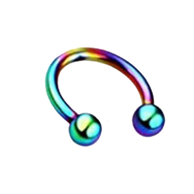 piercing feminino masculino para nariz boca orelha em aço inox estilo ferradura coloridos 6mm 8mm 10mm fank rock