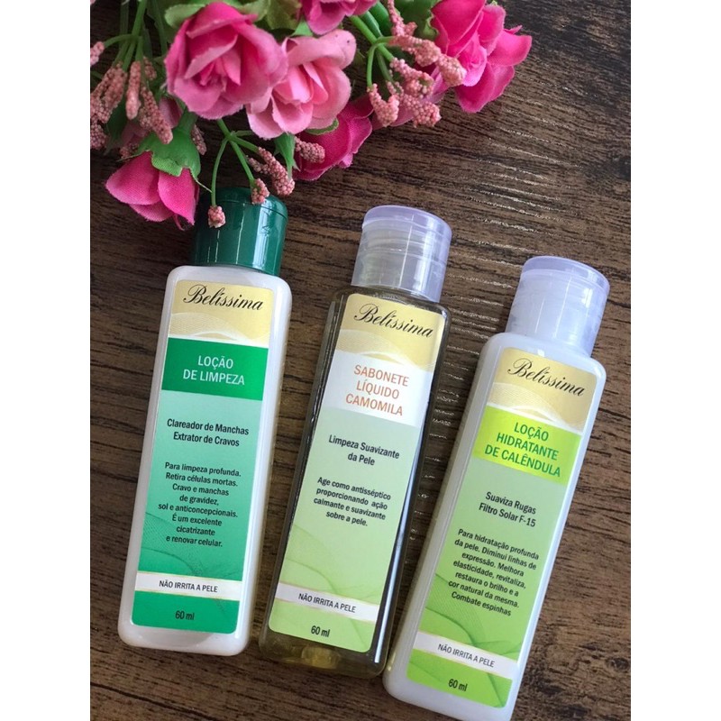 Kit belíssima  - limpeza de pele, remove cravos e células mortas, clareador de manchas natural
