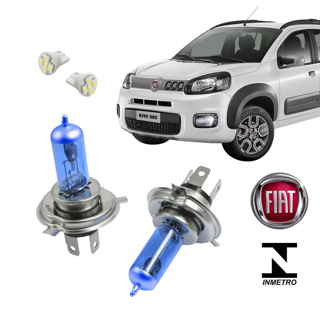 Par Lampada Farol Super Branca Novo Uno Vivace W.s 2010 A 2017 + Brinde PROMOÇÃO SHOPEE em Oferta na Shopee