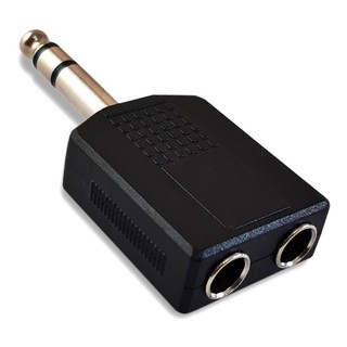 Plug Adaptador P10 Macho Para 2 P10 Fêmea Para Microfone Jack Estéreo