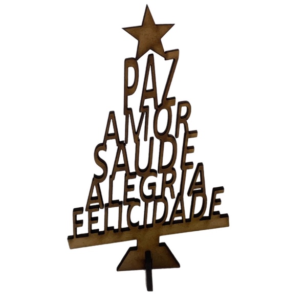 Árvore de Natal com palavras positivas 20unidades 15cm | Shopee Brasil