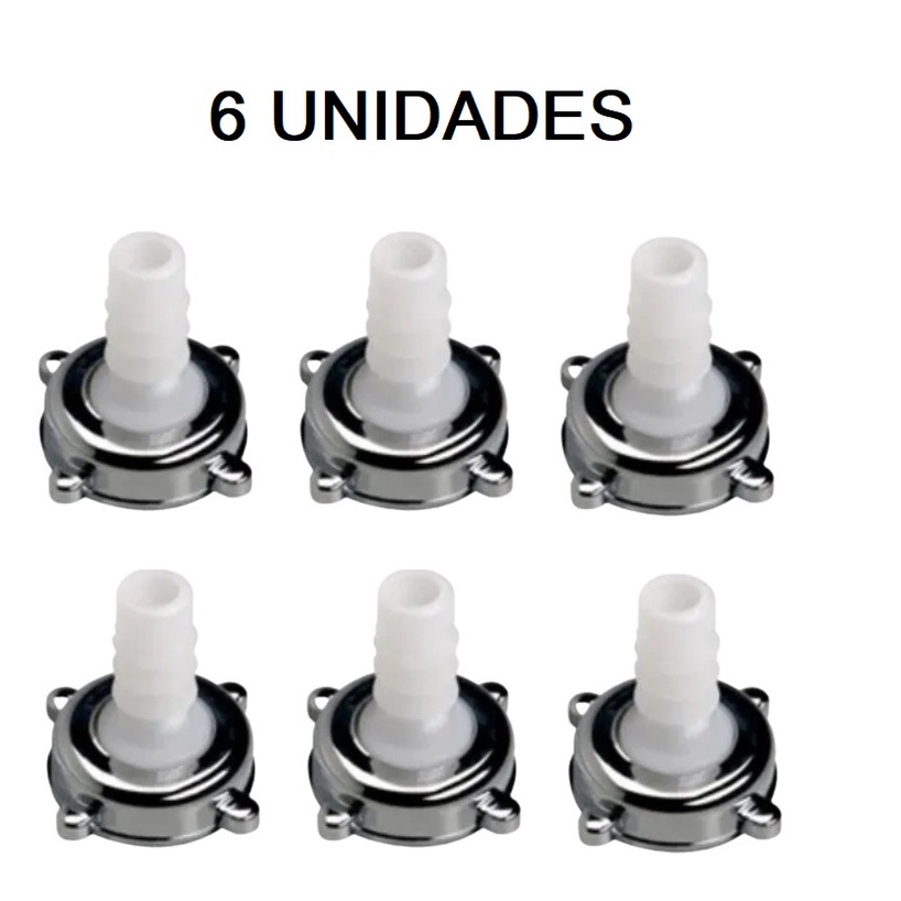 6 Bico Para Torneira Jardim Rosca Mangueira Esguicho Maquina Lavar 3/4