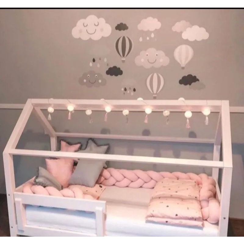 1protetor tranca 3 pontas com 4.40m cama solteiro/mini cama  várias cores