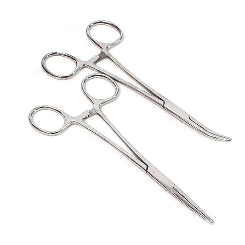 Kit De Pinça Halstead Mosquito Reta E Curva 12 Cm - Social Instrumentos. em Oferta na Shopee