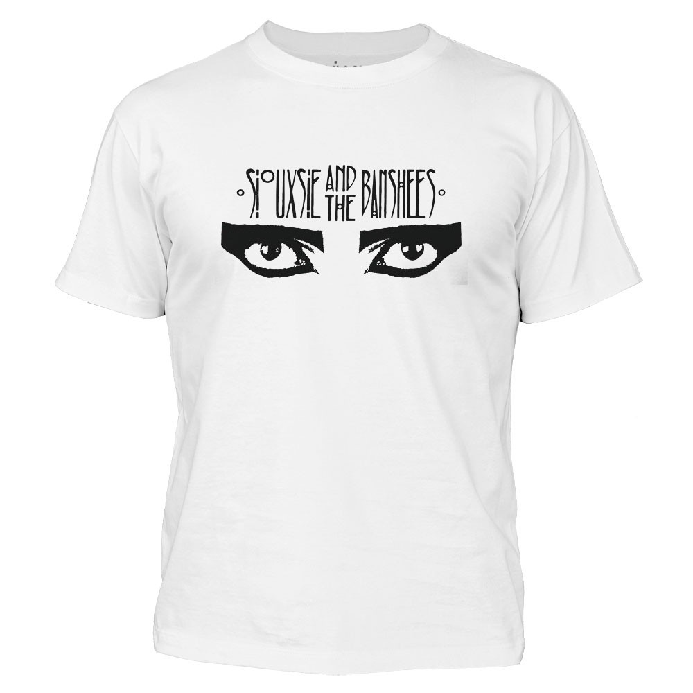 Camiseta 100% algodão Dasantigas  estampa Siouxsie And The Banshees Y em serigrafia (silk).