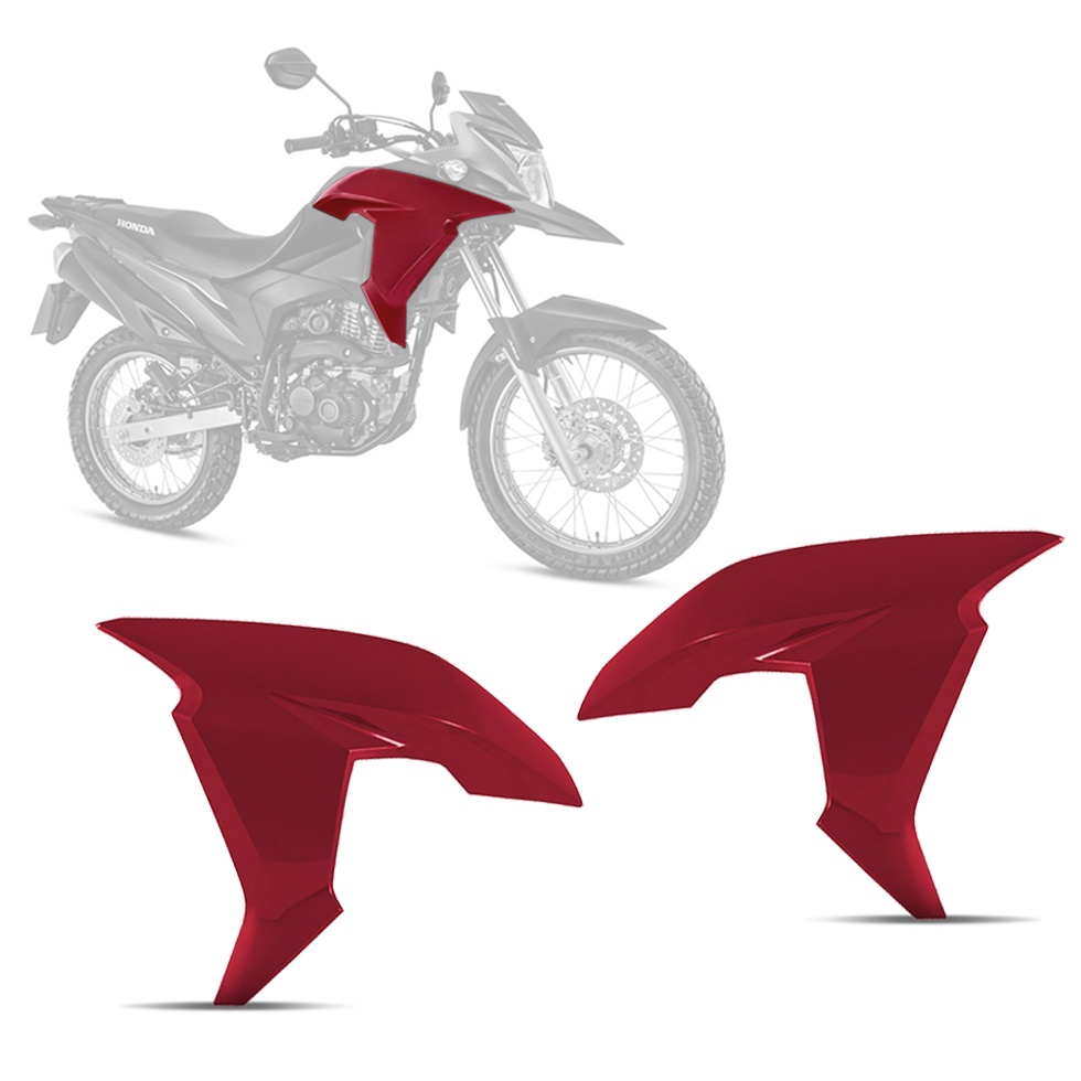 Par Aba Do Tanque Para Moto Xre 190 2016 2017 2018 2019 2020 Bananinhas Laterais em Oferta na Shopee