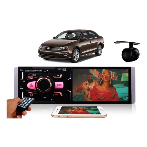 Radio Dvd Bluetooth Mp5 Usb 1din Espelhamento Vw Jetta