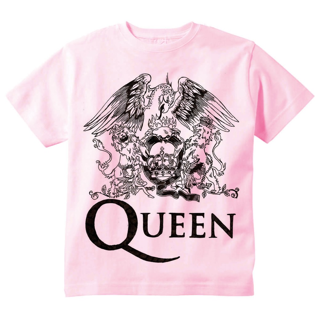 multitud Gallo engranaje Camiseta Infantil Banda de Rock Queen Logo | Shopee Brasil