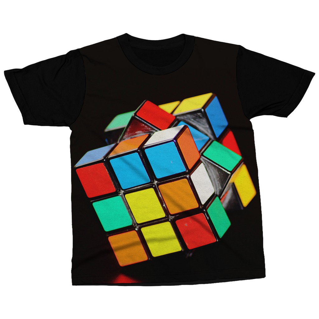Camiseta Desenho Cubo Mágico Cubo de Rubik