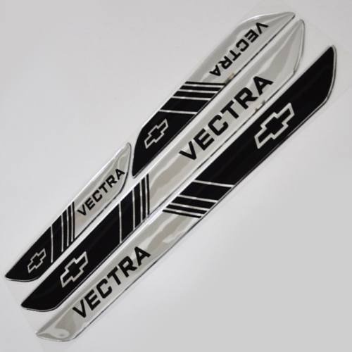 Protetor Soleira 4 Porta Relevo 3d M2 Carro Veículo Compatível Vectra