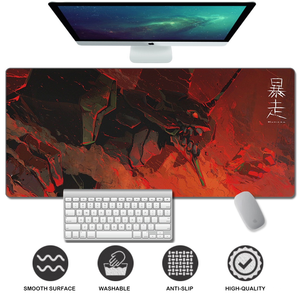 Gaming Mousepad Large Mouse Pad Gaming Mousepad Deskmat Desk Mat Neon Genesis Evangelion EVA