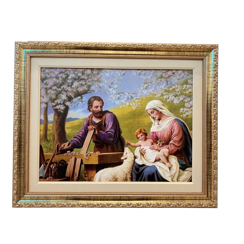 Quadro Imagem São José Operário 30x40 Luxo Decorativo Religioso