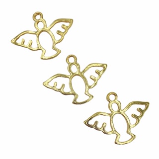 10 Pingentes Vazado Divino Espírito Santo Dourado em Oferta na Shopee