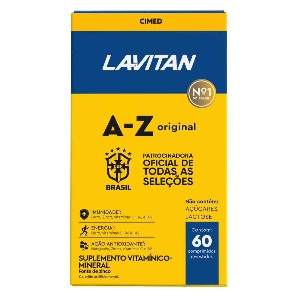 Multivitaminico Lavitan Copa AZ Original com 30 comprimidos