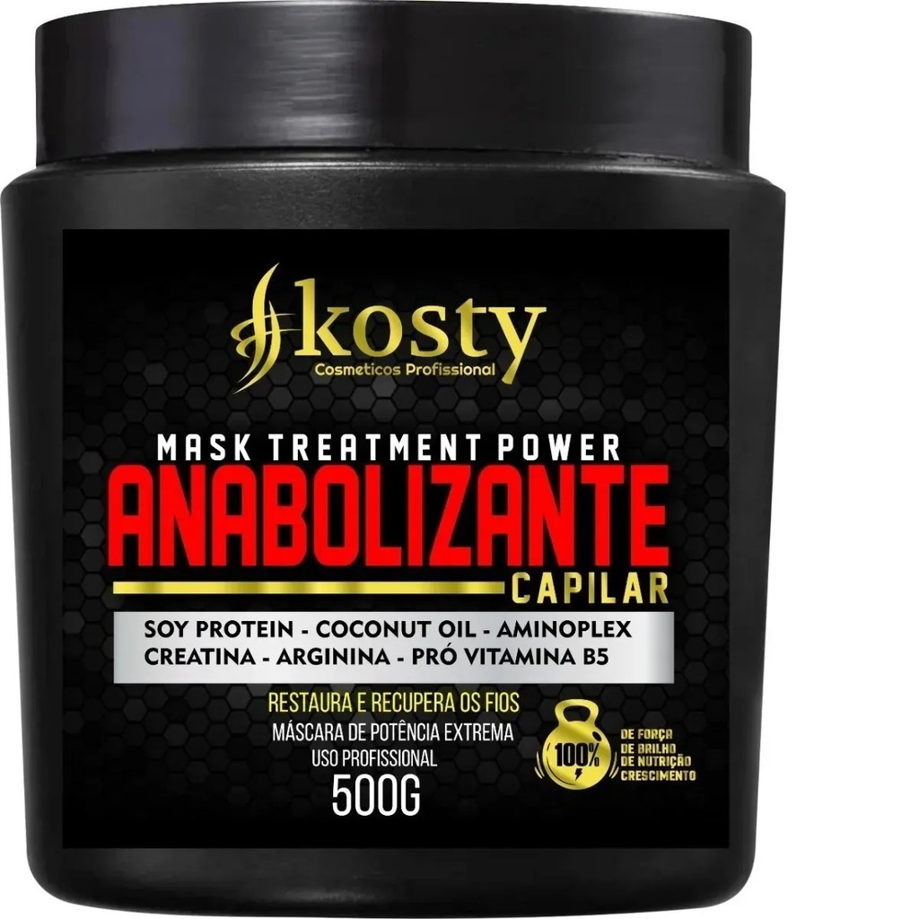 1 Mascara Anabolizante Kosty 500g Ultra Nutrição