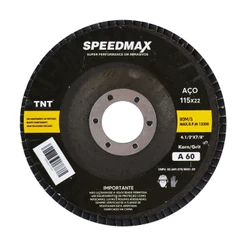 Disco De Lixa Flap 4.1/2 Grão 60 P/ Lixadeira Kit C/10pçs
