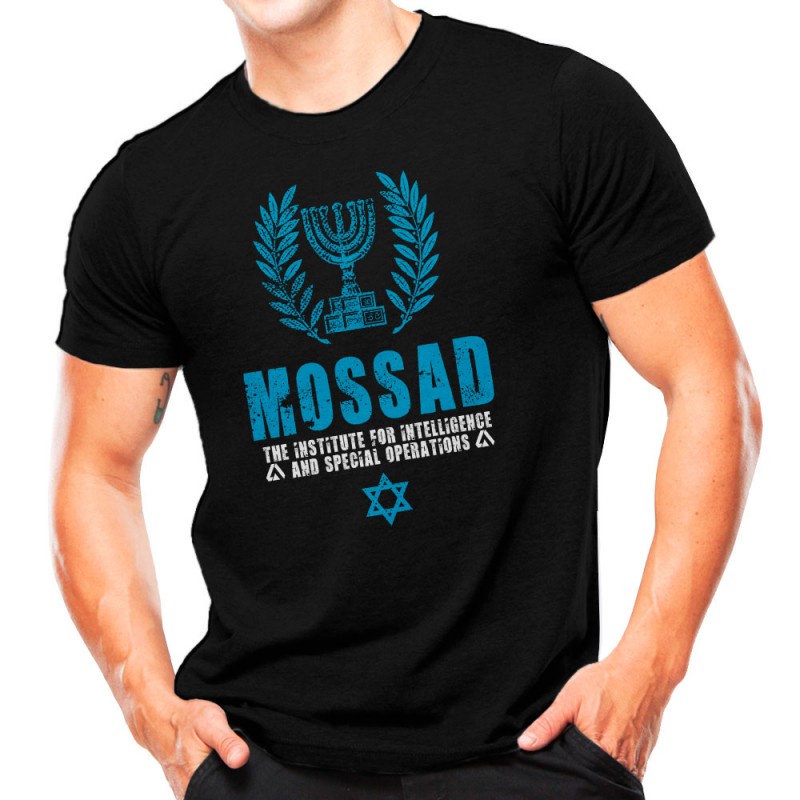 Camiseta Estampada Mossad Preta