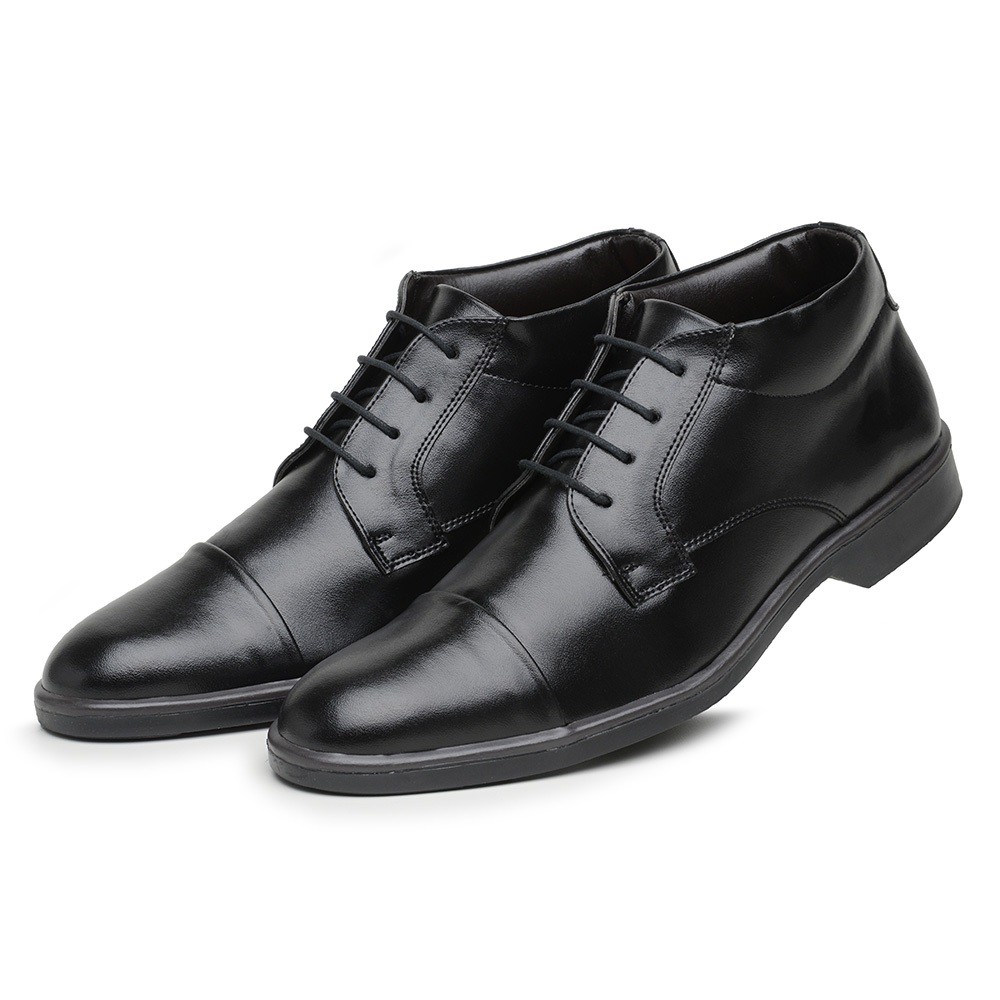 Botinha Bota Social Cano Curto Sapato Masculino Oxford Ingles em Couro Legitimo