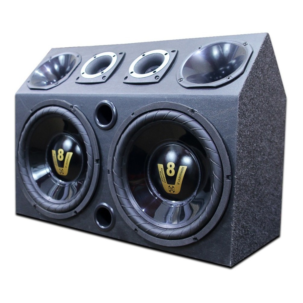 Caixa Igrejinha Trio Dupla Completa Falante Sub 12 Compet em Oferta na Shopee