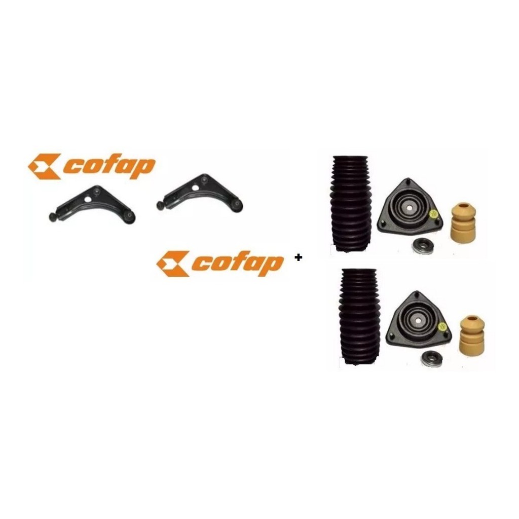 Kit Amortecedor Coxim Batente Coifa Bandejas Escort Zetec
