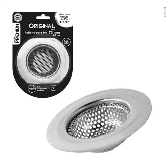 Ralo Para Pia pequeno Em Inox Com Borda Cozinha Prático 7,2 Cm em Oferta na Shopee