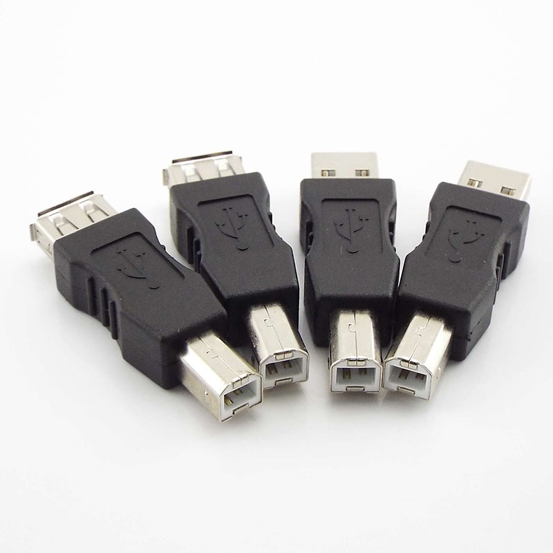 Conversor De Impressora USB 2.0 Tipo A Fêmea Para B Macho Adaptador Eletrônico Conector BRH1