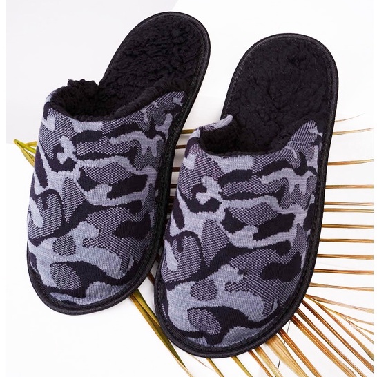 Pantufa Masculina Adulto Estampada e Lisa de Lã Premium