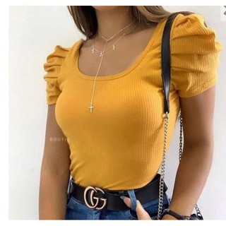 Body Feminino Manga Princesa Bufante Gola O Decote