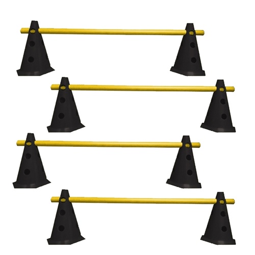 Kit Agilidade 8 Cones com Barreiras Premium Rythmoon