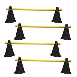 Kit Agilidade 8 Cones com Barreiras Premium Rythmoon