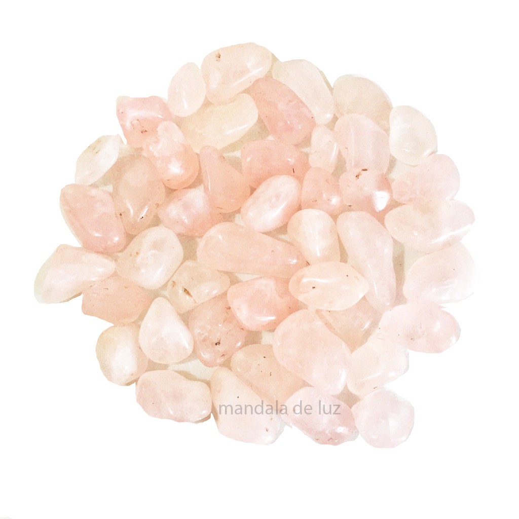 Kit de Pedra Quartzo Rosa Natural Cristal Pequeno 100g - PP