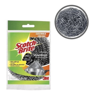 Esponja Lá de Aço Limpa Alumínio Não Enferruja Scotch- Brite