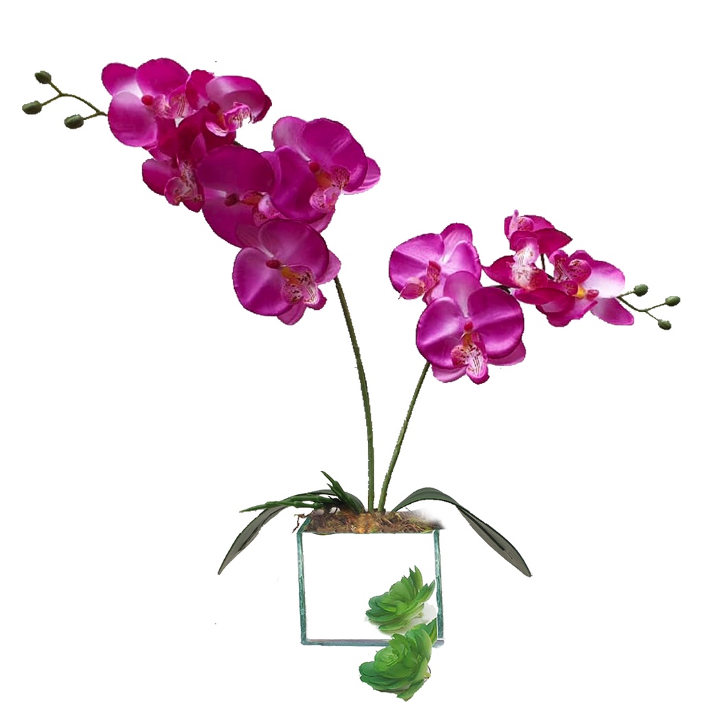 Vaso Espelhado Dourado Prata Orquídeas Artificiais Arranjo de Flores Para  Decoração Casa SALA | Shopee Brasil