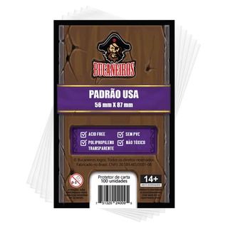 Sleeve Shield Padrão USA 100 Munchkin 56x87 Bucaneiros