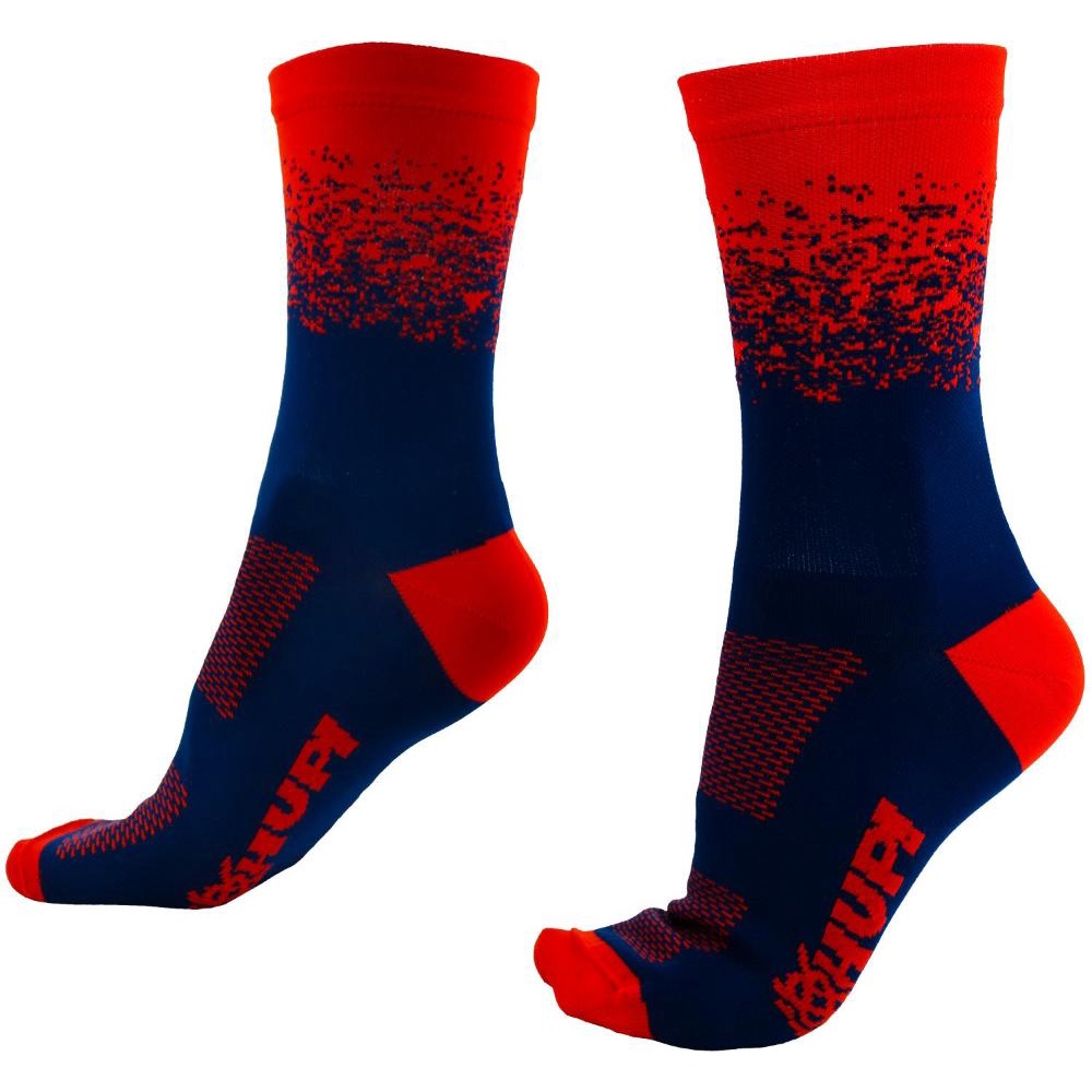 Meia Hupi Splash Azul/vermelho - Home & Living