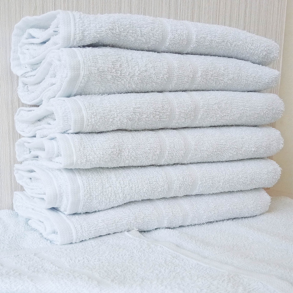 Kit 12 Toalha De Rosto Branca P/ Salão De Beleza Manicure E Cabeleireiro 40cm X 70cm em Oferta na Shopee