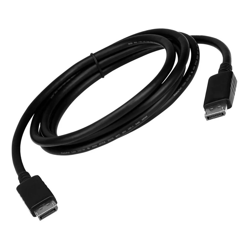 Cabo Displayport HD Suporta 144hz 75hz Ultrawide Cabo 1.8 Metros Banhado Blindado