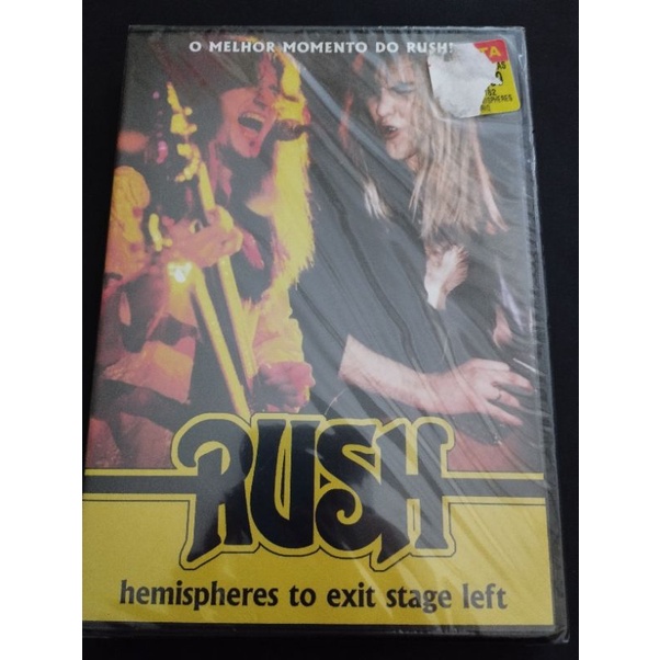 DVD RUSH Hemispheres to exit stage left (lacrado)