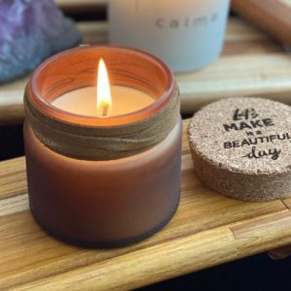 Imagem Vela Linha Zen - Ambar, Verbena, 125Gr. - Bright Side Cadle