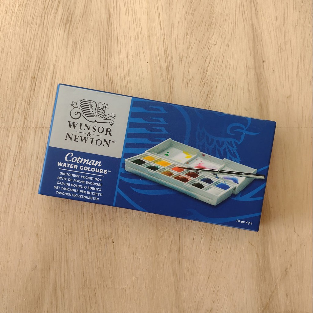 Estojo Aquarela Winsor & Newton Cotman Pocket 14 Peças