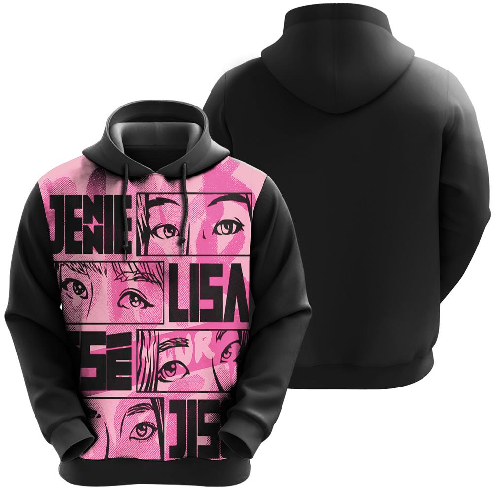Blusa Moletom Full Sublimado Blackpink KPOP Anime