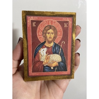 Ícone Bom Pastor 10cm / Lembrancinhas de Casamento / Aniversário em Oferta na Shopee