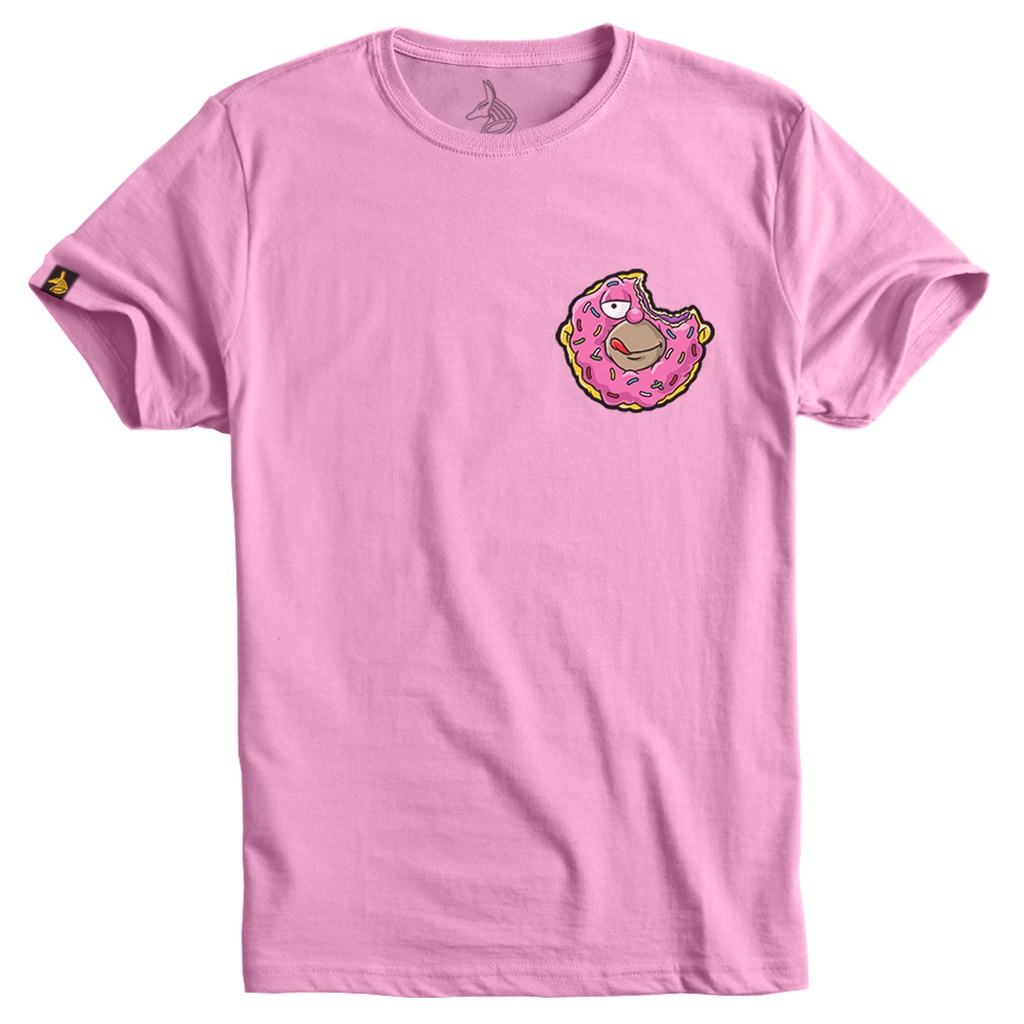 thumbnail interactive-video image 1 of 1Tee Men's Flamingo Donut Stack T-Shirt – Funny 100% Cotton Short Sleeve Tee 1 of 2