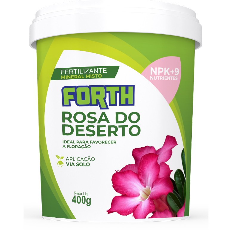 Adubo Fertilizante Forth Rosa do Deserto Floração 400gr | Shopee Brasil