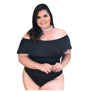 Body Feminino Ciganinha Babado Plus Size