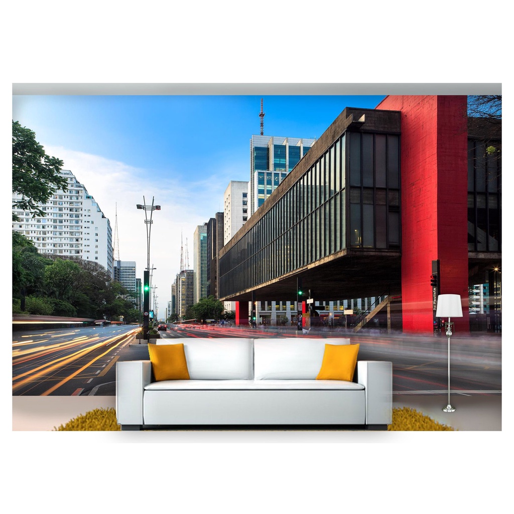 papel de parede Cidade Sâo Paulo Masp 3D 7,5m² NCD190