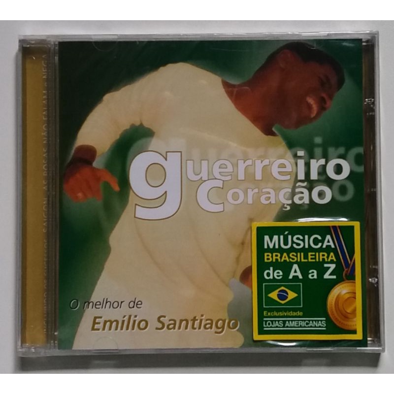 Cd O Melhor de Emílio Santiago - Guerreiro Coração - Novo Lacrado