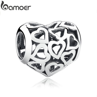 Bamoer AIC017 Pulseira Com Contas De Coração Vazado/Bijuteria Fashion/Diy em Oferta na Shopee
