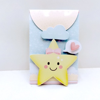 5/10/15/20 Caixa Mini Sacolinha Personalizada Festa BRILHA BRILHA ESTRELINHA