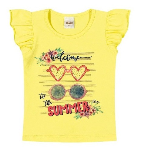 Blusa Infantil Menina Feminina Elian 4 Ao 12